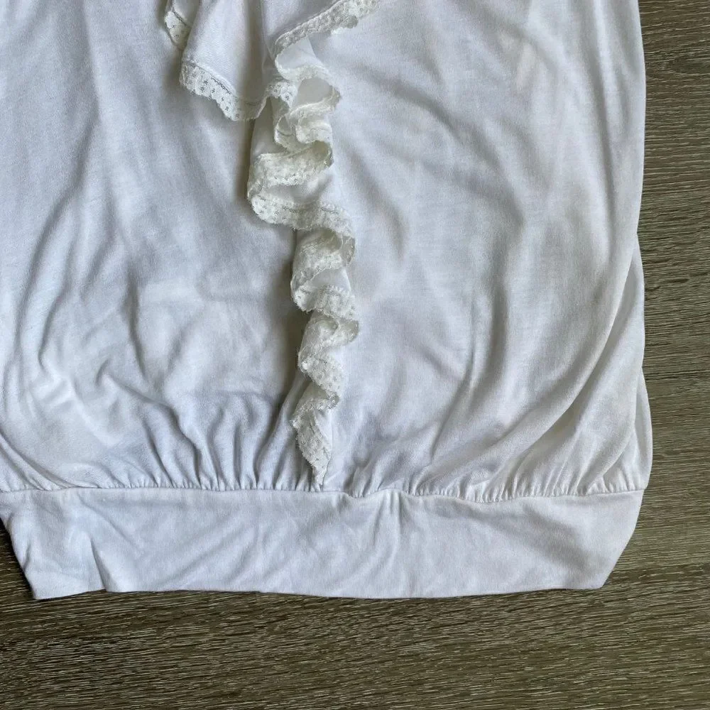 LC Lauren Conrad White Spaghetti Straps Tank Top SZ S NWT